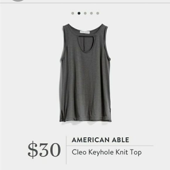 American Able Tops - AMERICAN Able Cleo Keyhole Top
